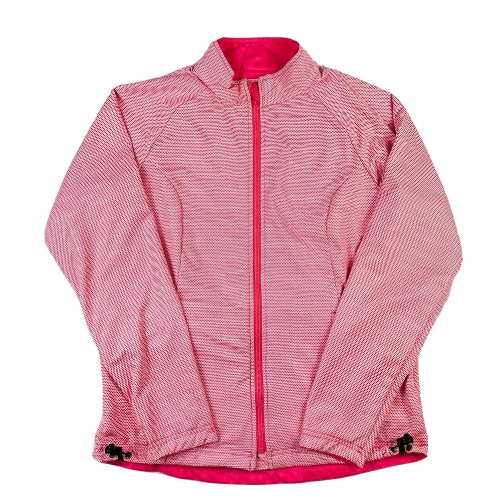 Peter Millar Reversible Pink Womens E4 Wind Full Zip Jacket Size M